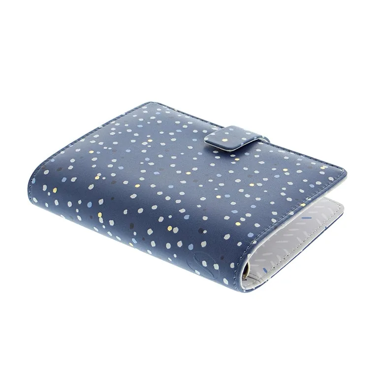 Filofax Indigo Pocket organiseur à anneaux simili cuir