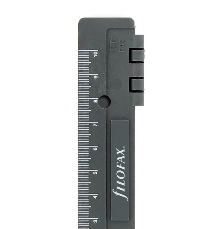 Filofax perforateur règle pocket plastique 2 feuilles