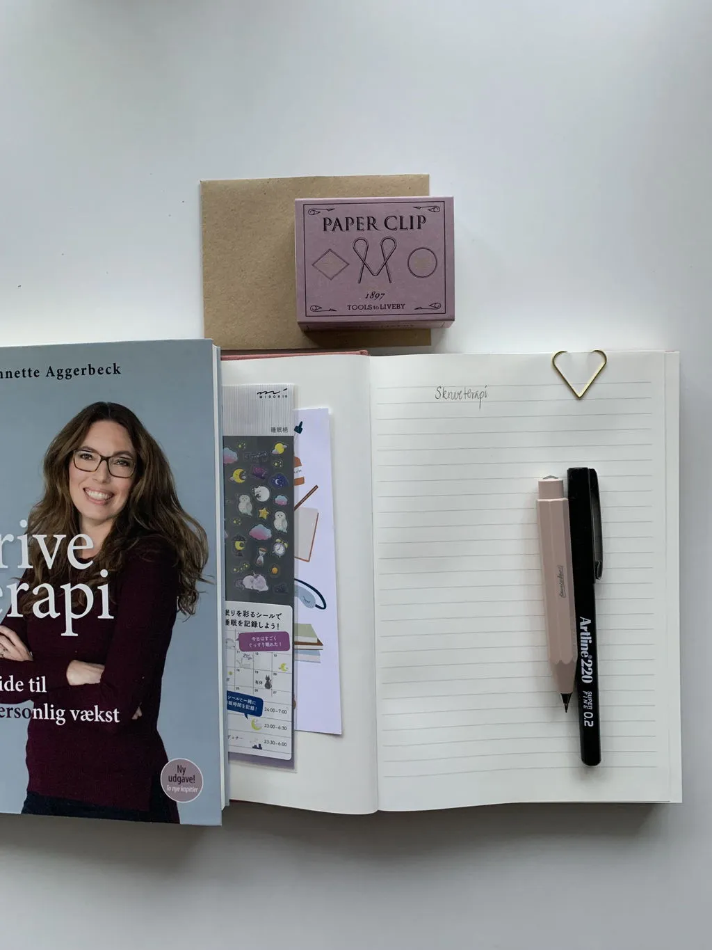 Kartotek carnet rigide A5 rose ligné 240 pages