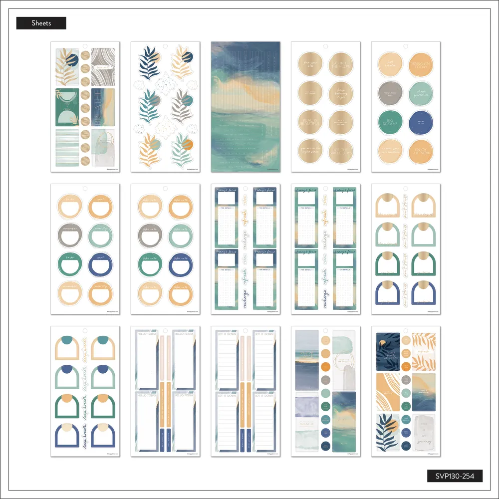 Me & my big ideas Happy Planner Calm Life stickers value pack 613