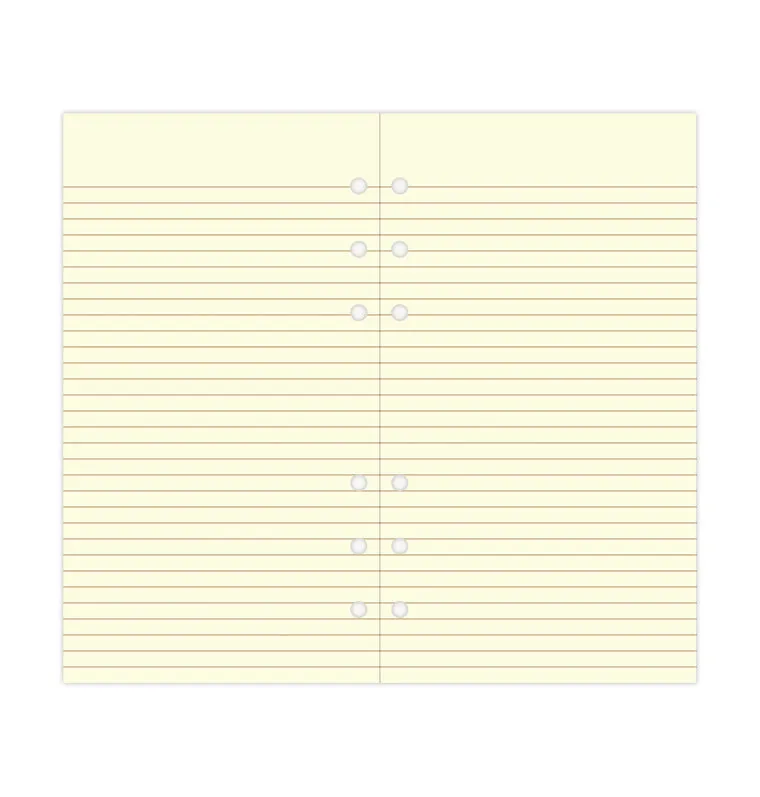 Filofax Personal recharge 32 feuilles lignées crème
