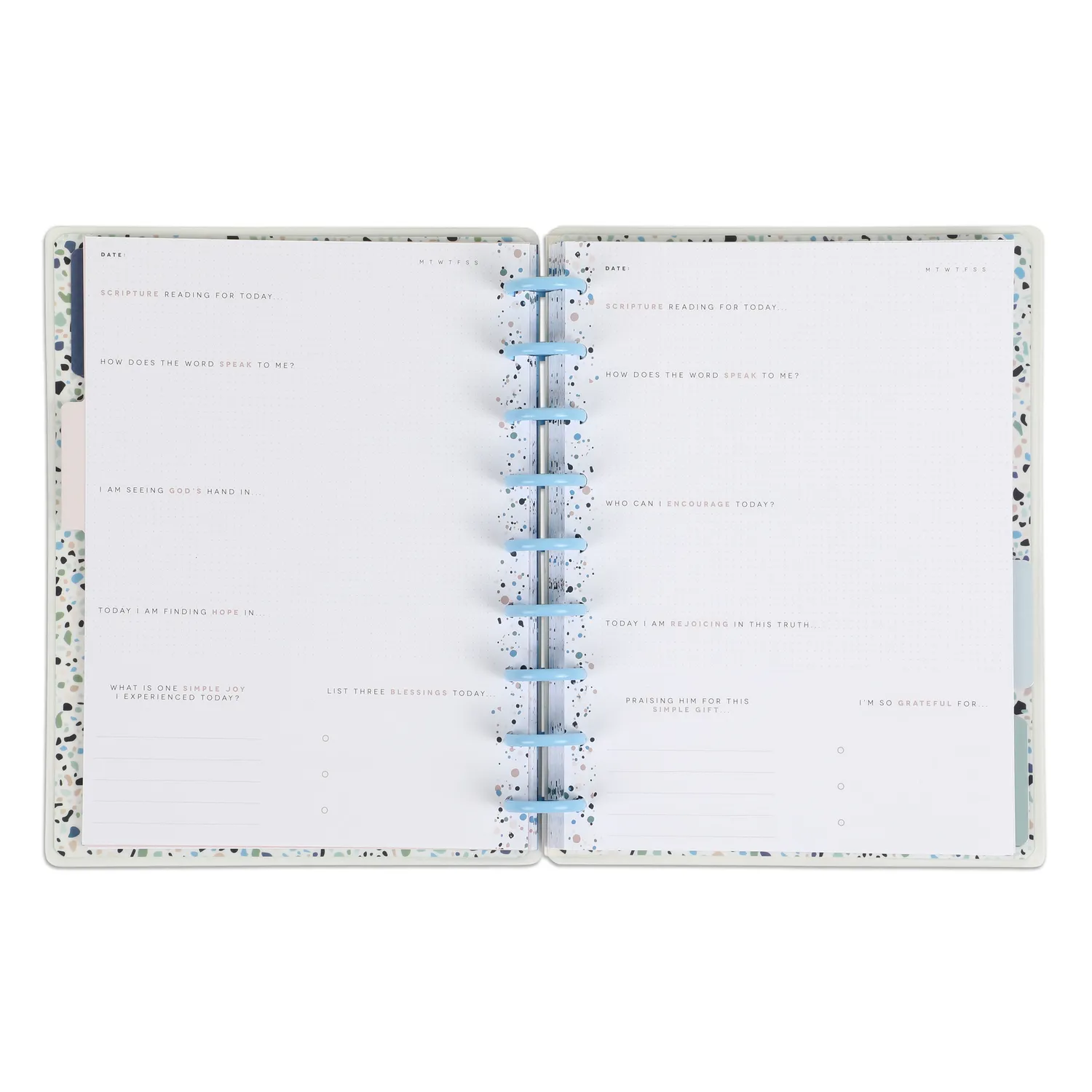 Happy Planner Faith Over Fear journal guidé classic à disques