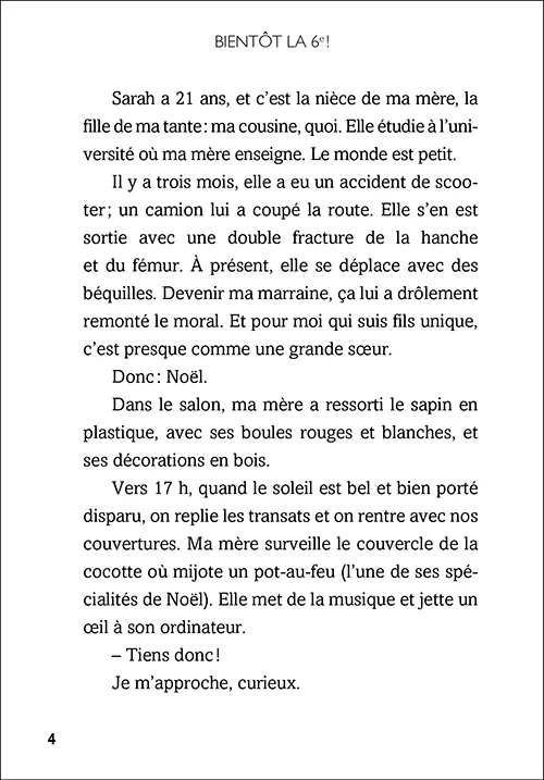 Frigobloc Bientôt la 6e ! premier roman CM2