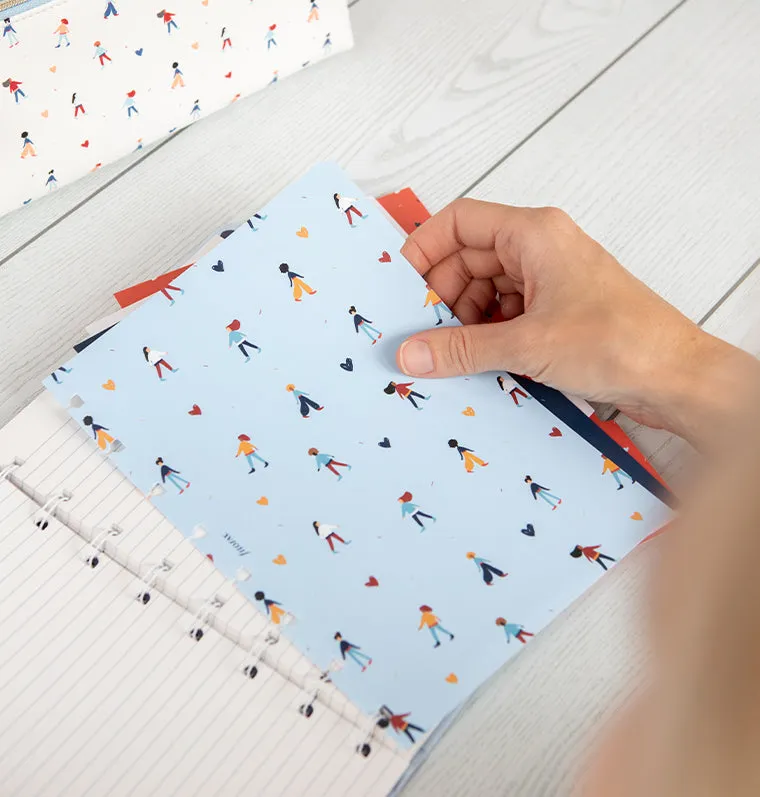 Filofax Together intercalaires notebook A5 x4 couleur