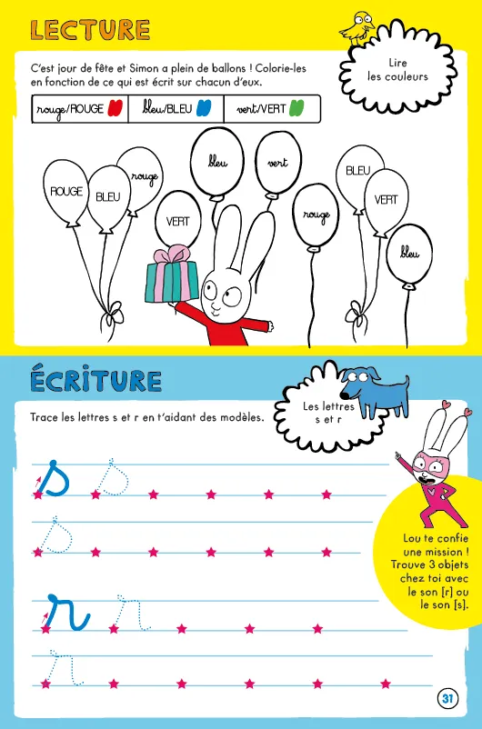 Les Incollables Simon Grande Section au CP cahier vacances 5-6 ans