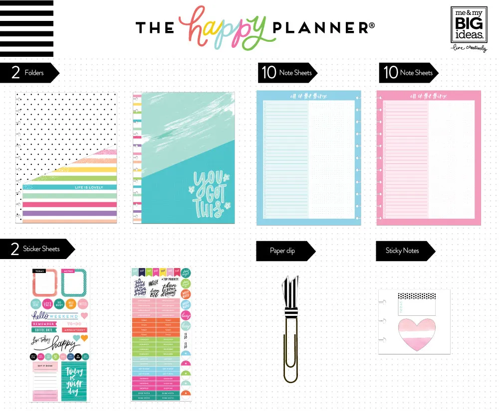 Happy Planner Life is Lovely Big kit accessoires Big