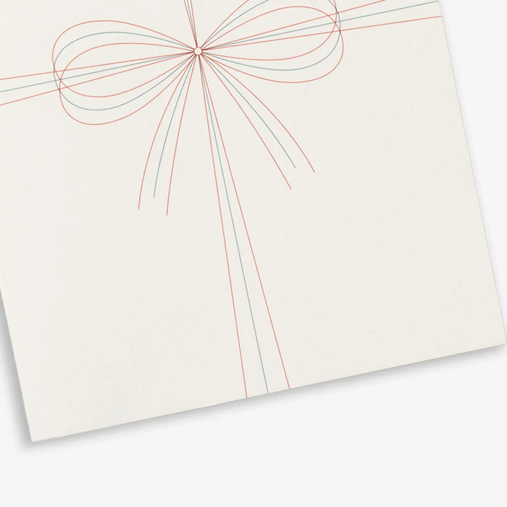 Kartotek Bow carte remerciement noeud Simply Perfect
