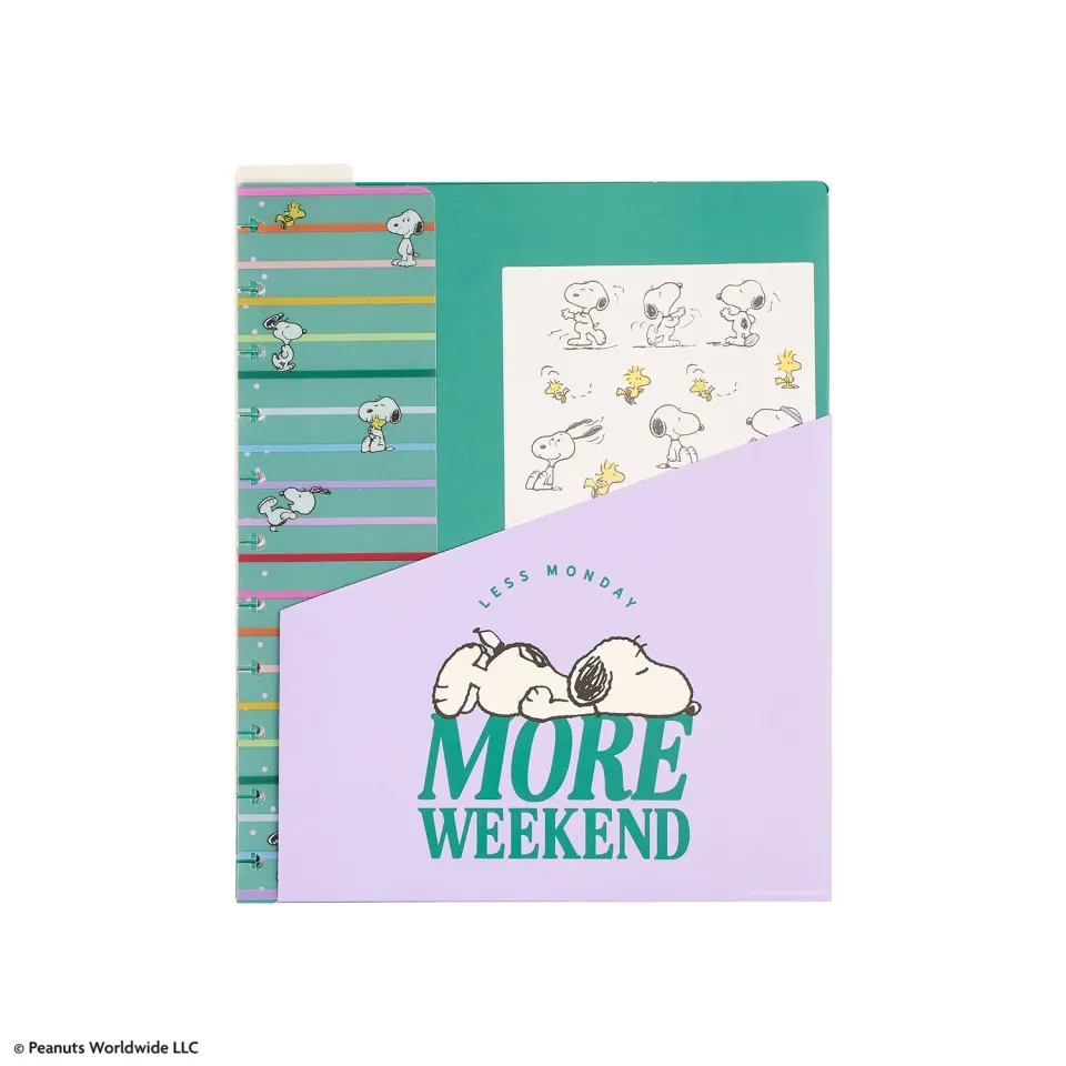 Happy Planner Peanuts Big kit accessoires Snoopy 20 feuilles