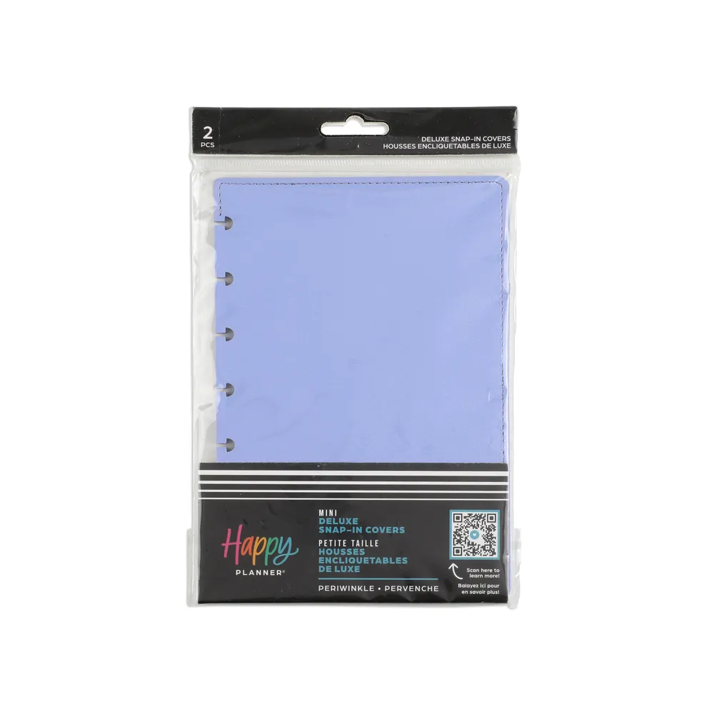 Happy Planner Deluxe couverture agenda mini Periwinkle similicuir