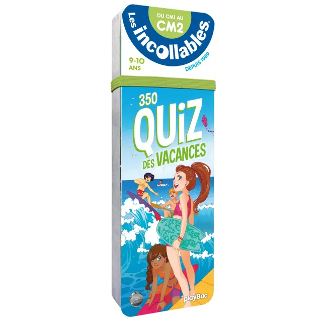 Les Incollables 350 quiz vacances CM1 vers CM2 boitier quiz