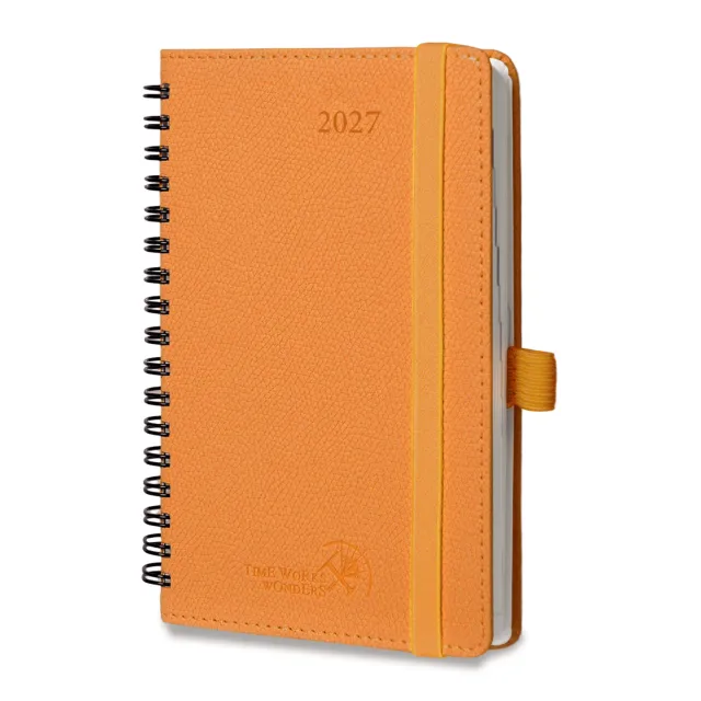 Poprun WETLA6-27 agenda semainier 2027 A6 rigide horizontal