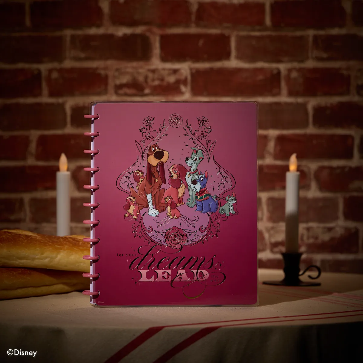 Happy Planner Disney Lady Tramp Big carnet pointillé 60 feuilles