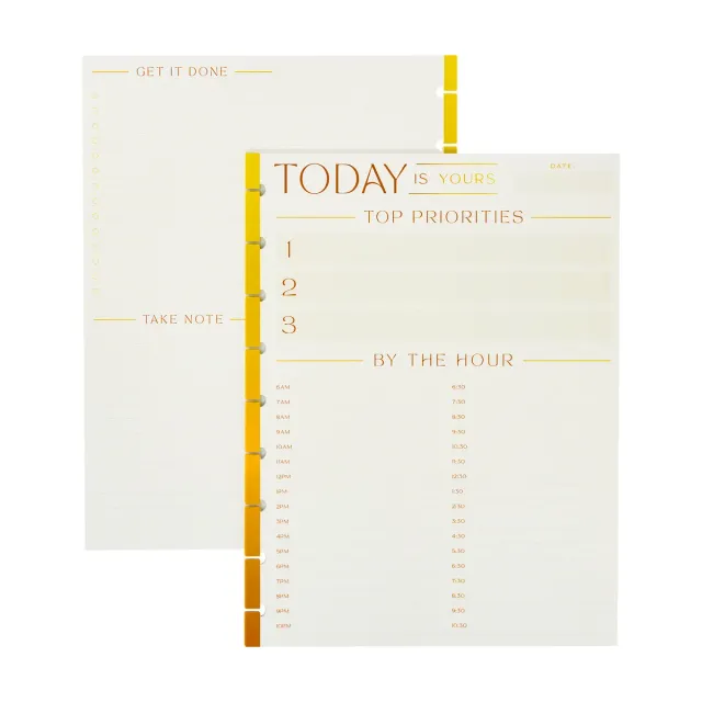 Happy Planner By the Hour recharge Classic 40 feuilles