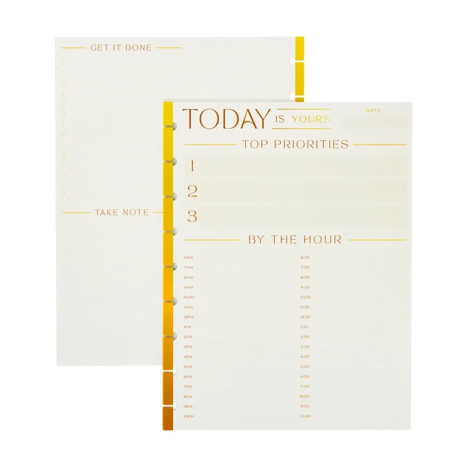 Happy Planner By the Hour recharge Classic 40 feuilles