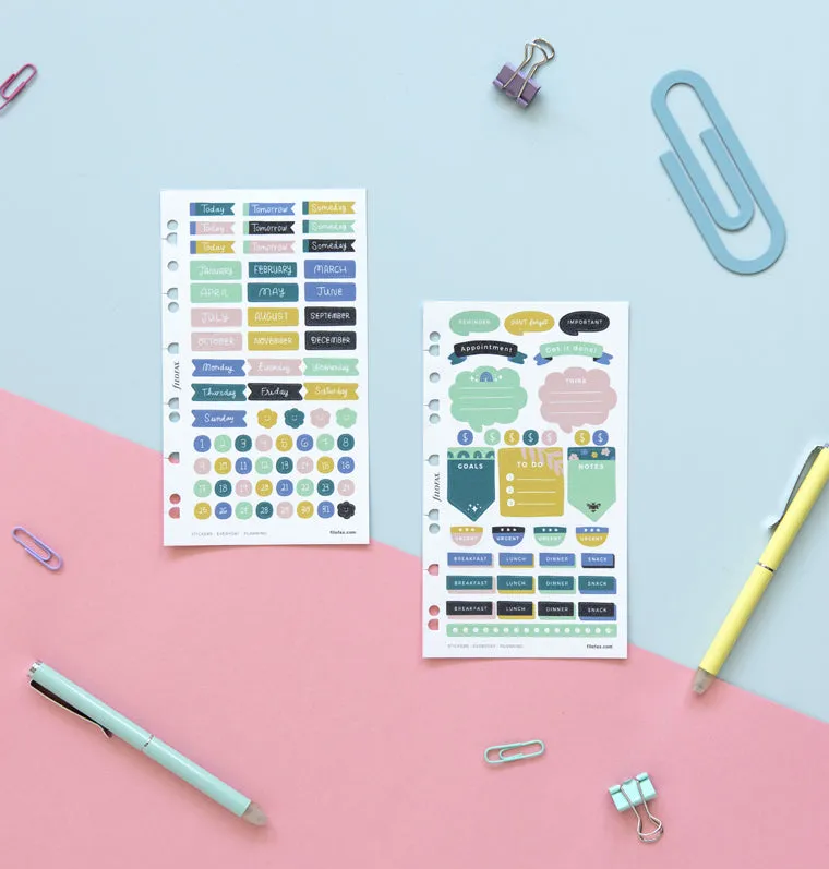 Filofax Everyday stickers planning mat 294 pièces