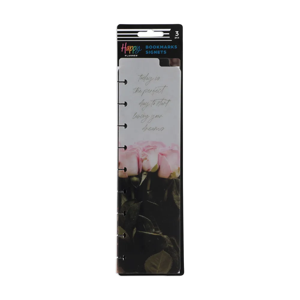 Happy Planner Moody Florals marque-pages Classic lot 3