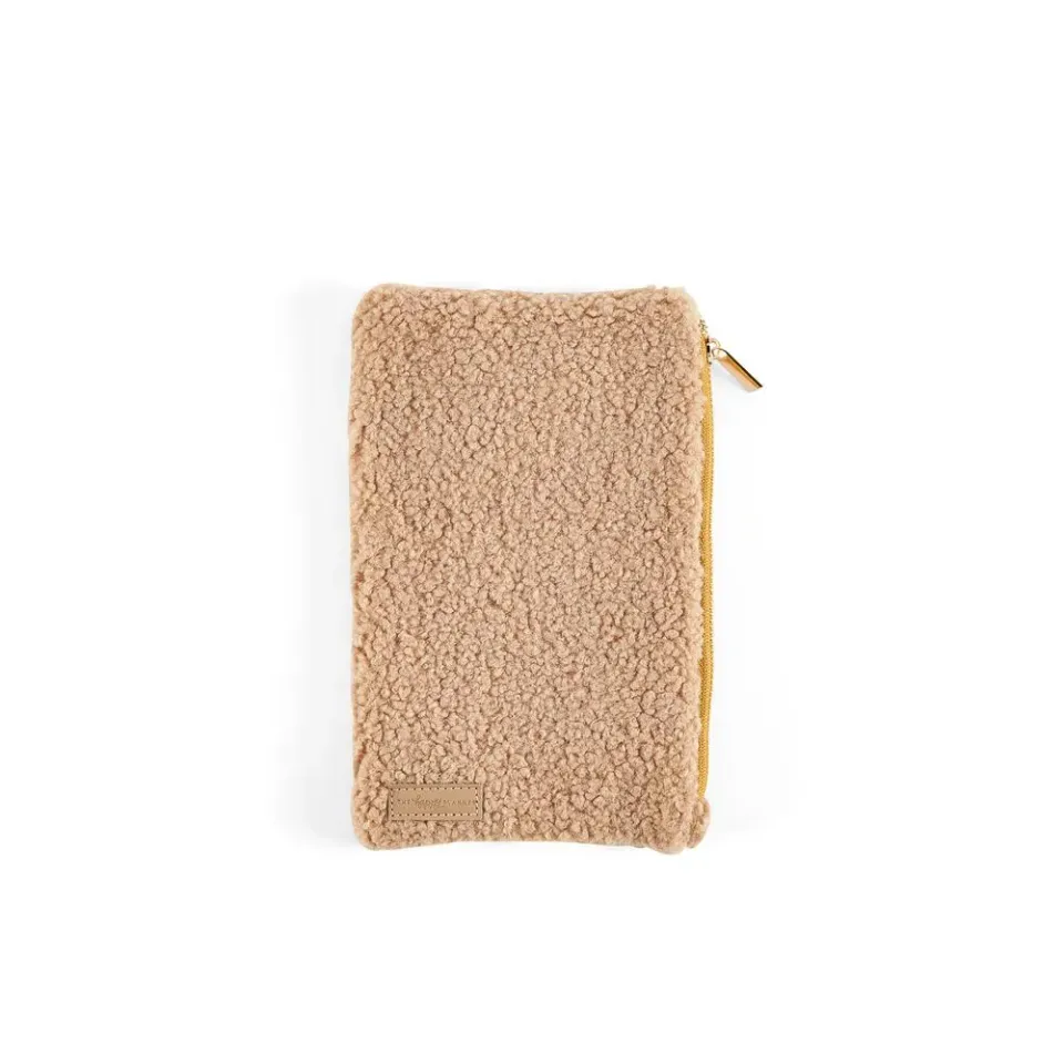 Happy Planner Classic trousse Sherpa taupe à zip