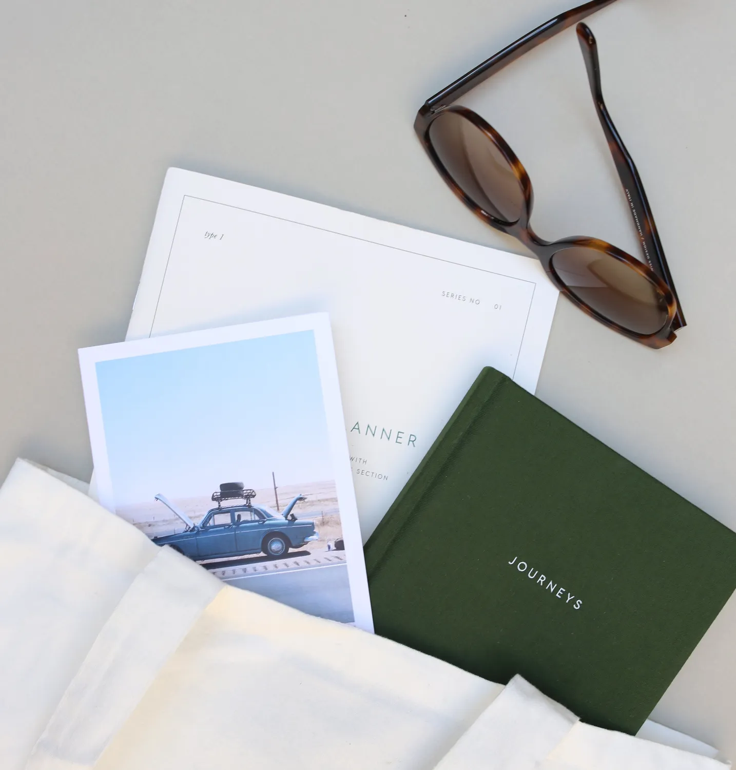 Kartotek Travel Journal carnet de voyage vert mousse 8 voyages