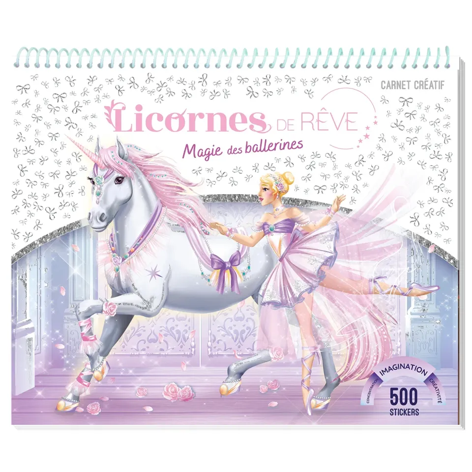 Frigobloc Licornes de rêve carnet créatif ballerines