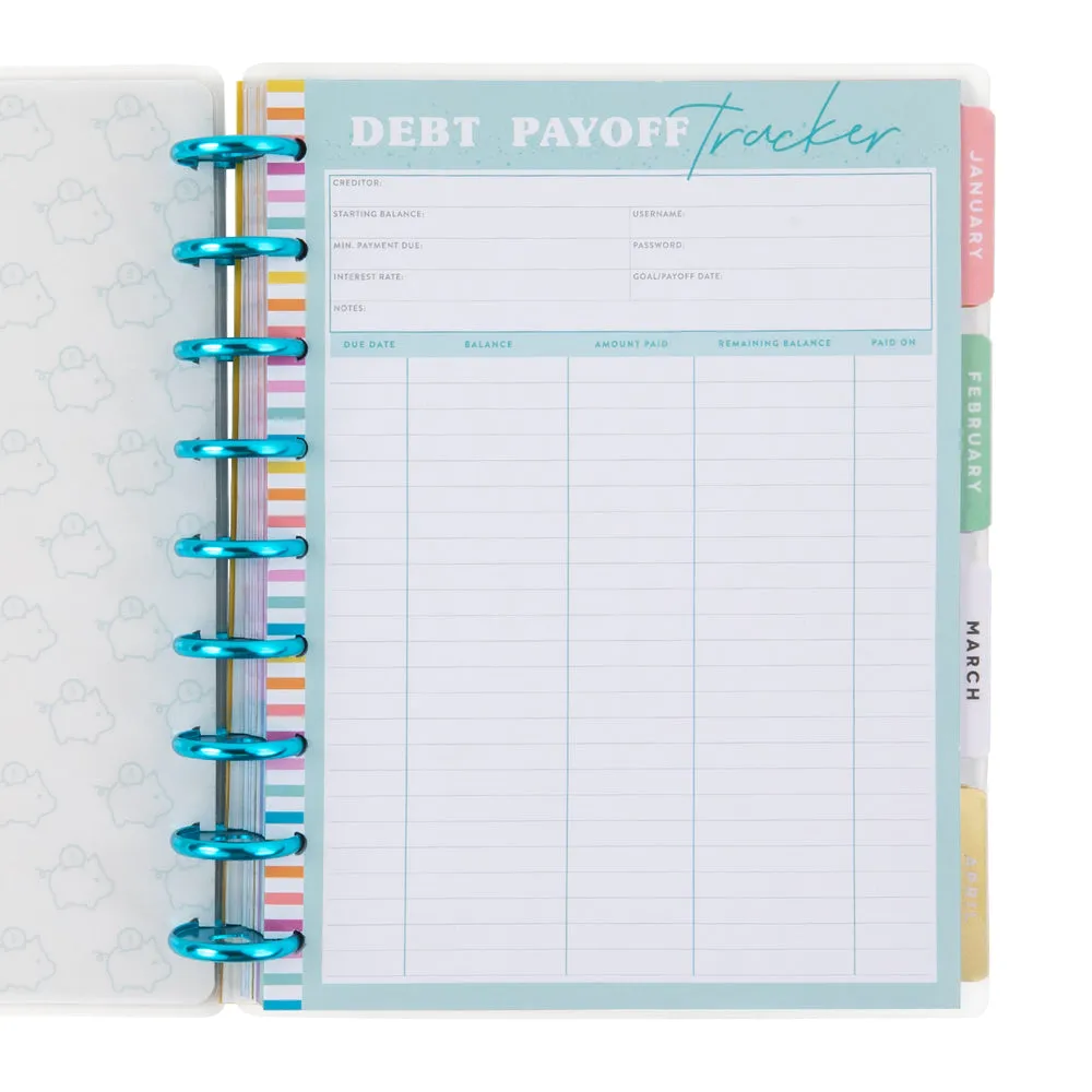 Happy Planner Savvy Saver recharge Classic suivi dettes budget