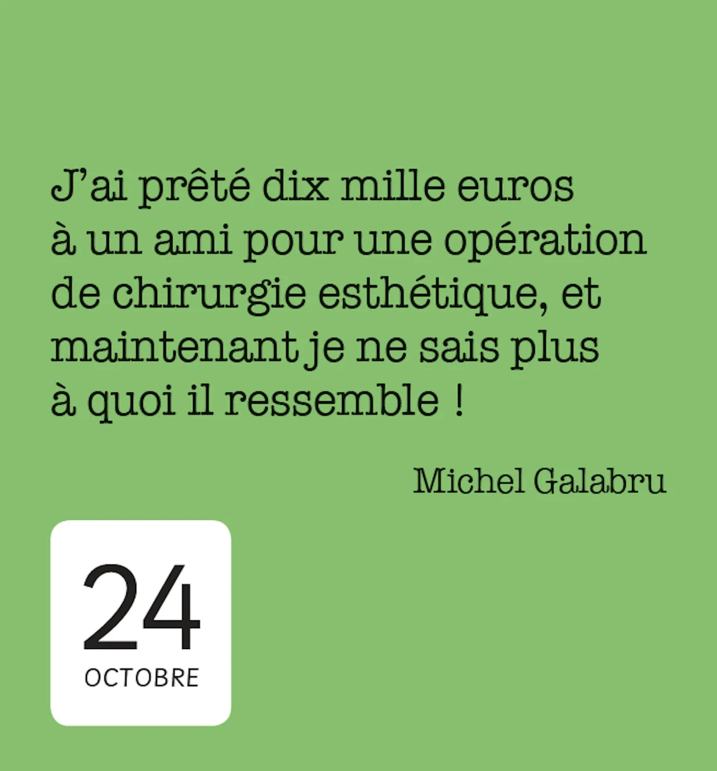 Frigobloc Mini calendrier 365 jours humour citations