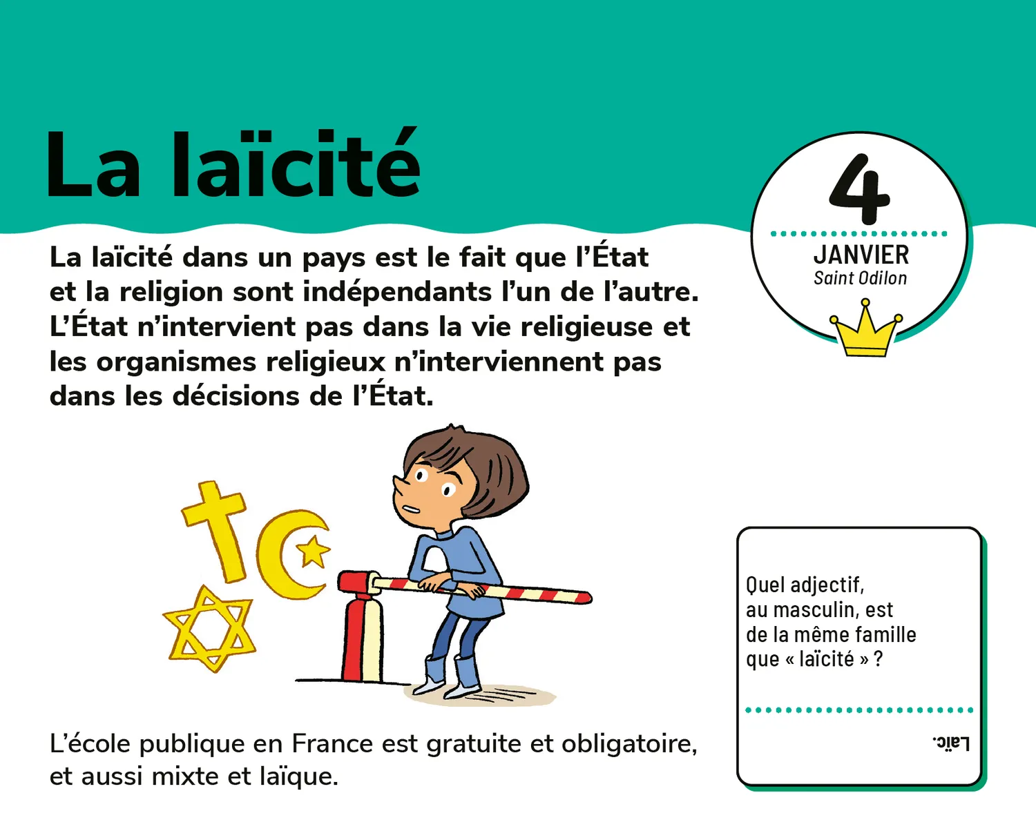 Frigobloc Les Incollables Un mot par jour CM1 chevalet