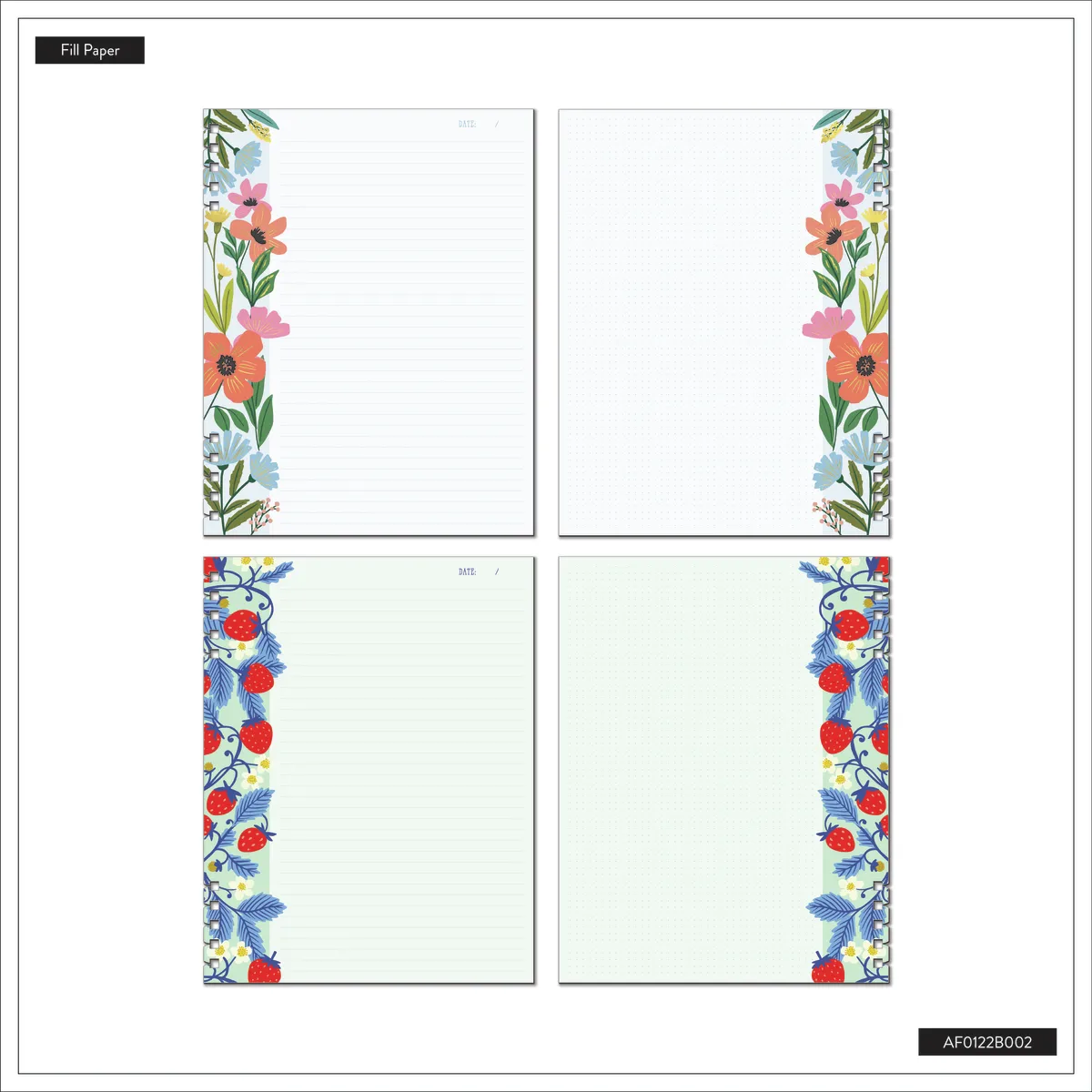 Happy Planner Teaching Seasons recharge spirale Big 40 feuilles