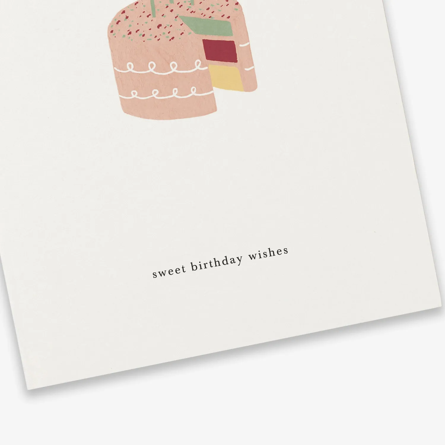 Kartotek Layer Cake carte anniversaire avec enveloppe