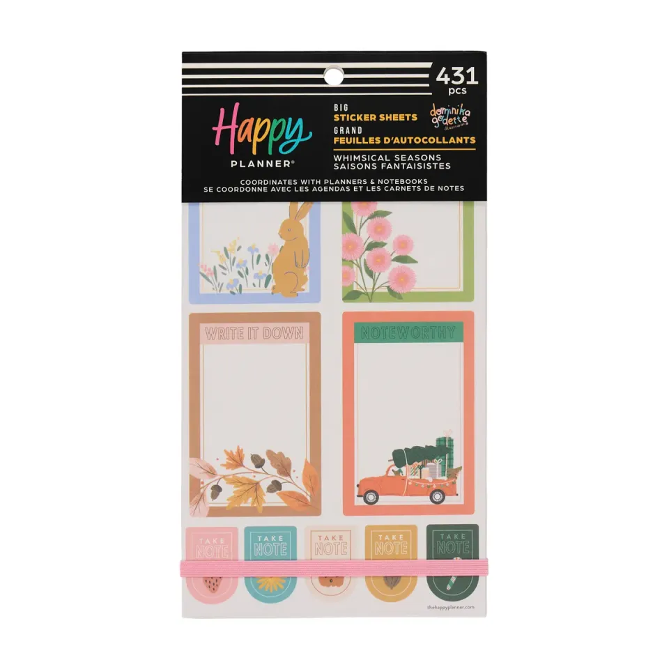 Happy Planner Whimsical Seasons stickers Big 431 saisons