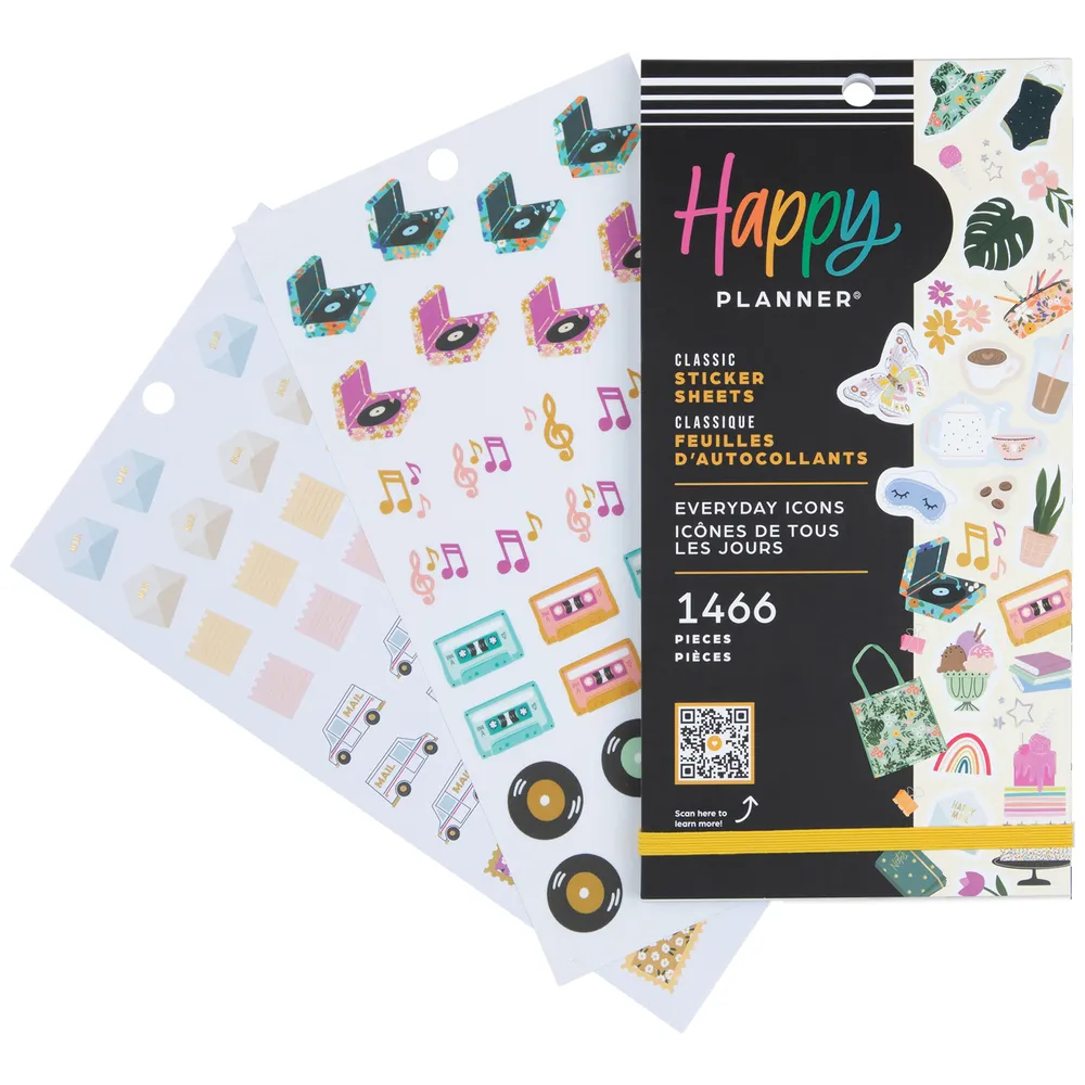 Happy Planner Everyday Pretty Pastel Icons stickers 1466 pastel