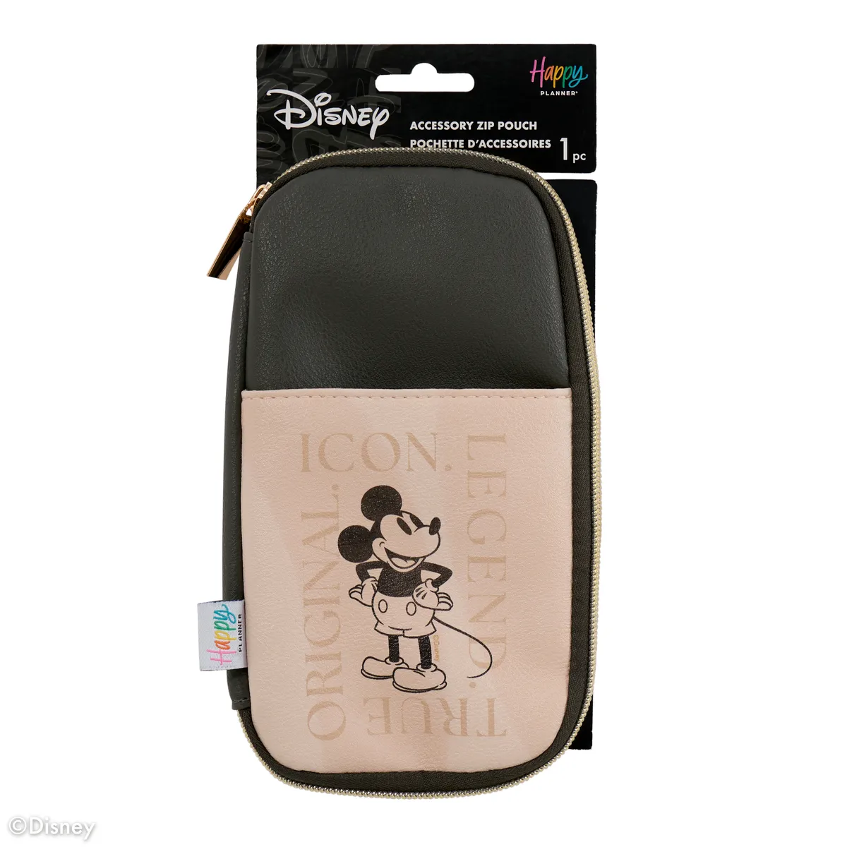 Happy Planner Disney Mickey trousse zippée à élastique
