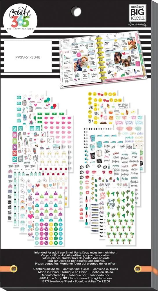 Happy Planner Tiny Icons stickers 1508 mini-icônes