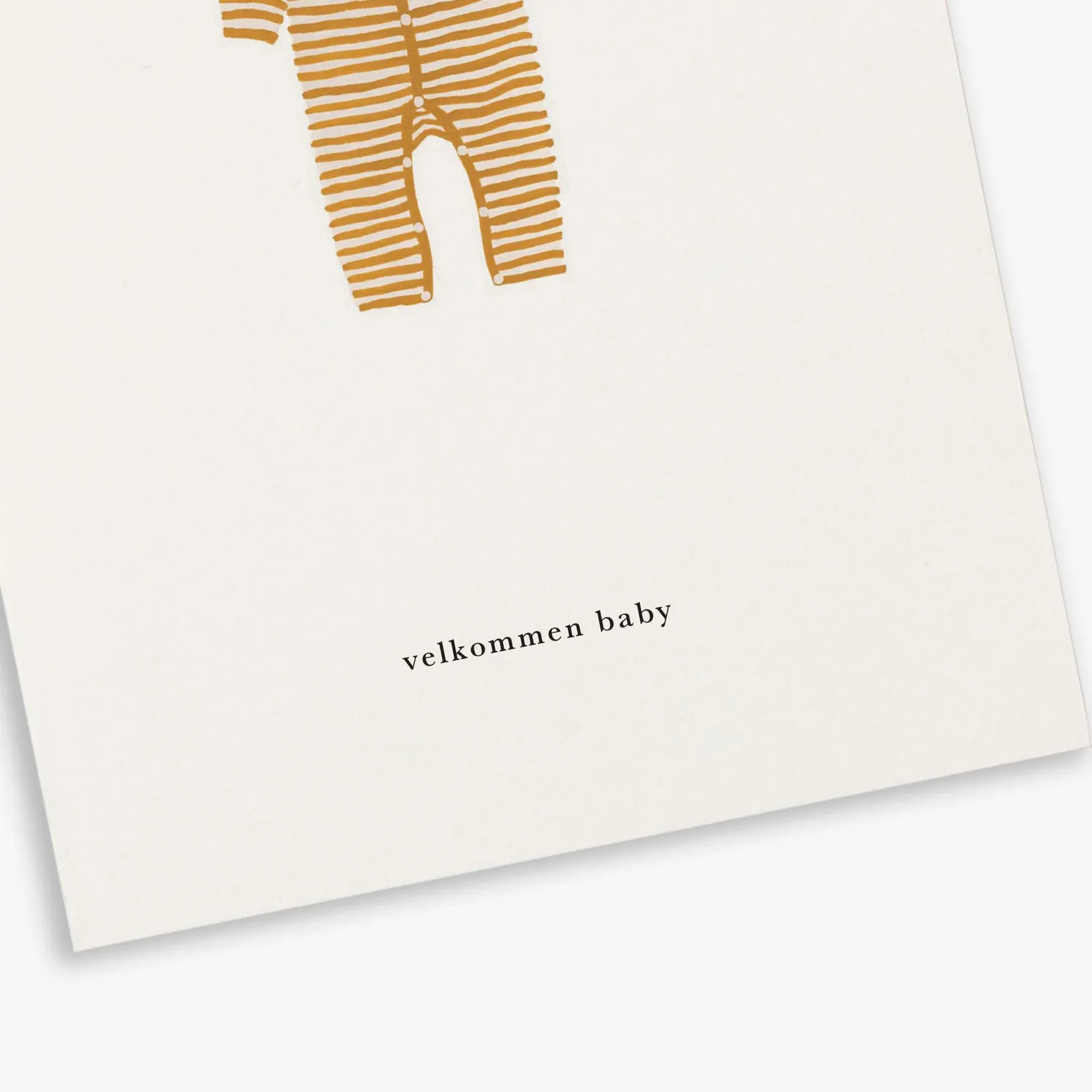 Kartotek Velkommen Baby carte naissance jaune