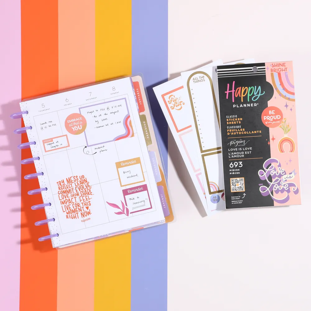 Happy Planner Love is Love stickers value pack 693