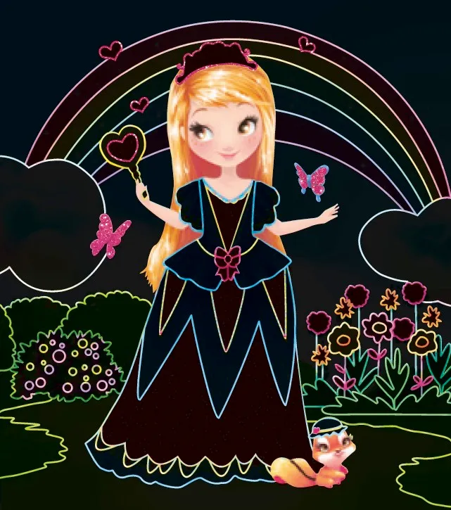 Frigobloc Mon coffret paillettes Princesses coffret créatif