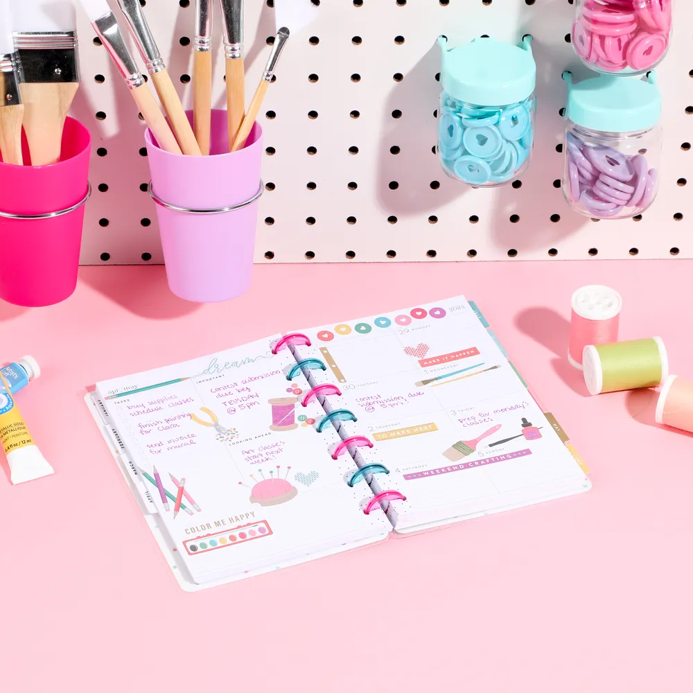 Happy Planner Miss Maker Mini Dashboard agenda daté 2024