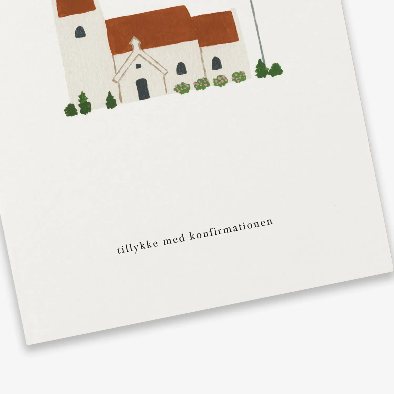 Kartotek Kirke carte de voeux confirmation avec enveloppe