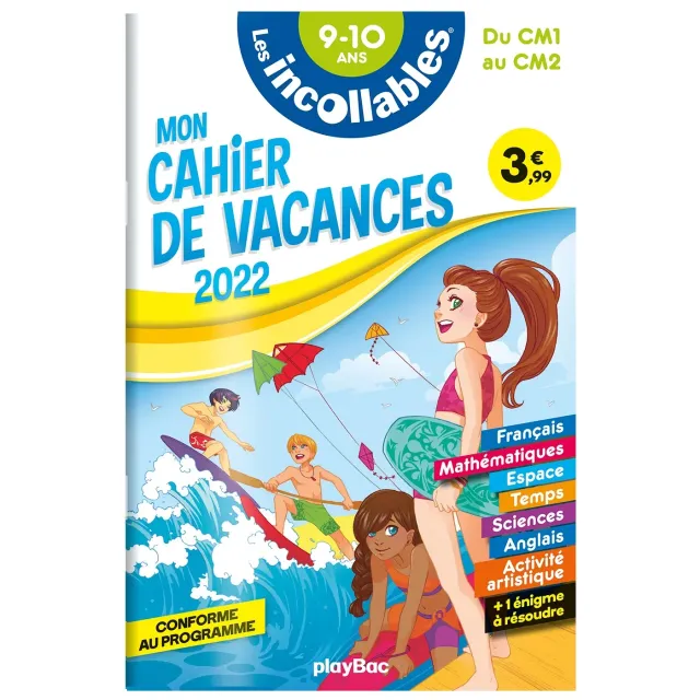 Frigobloc Les Incollables cahier vacances CM1-CM2 2022 9-10 ans