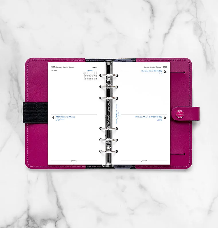 Filofax Classic recharge agenda 2 jours par page Personal 2027