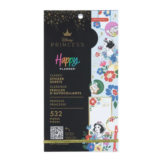 Happy Planner Disney Blanche-Neige stickers 30 feuilles 532