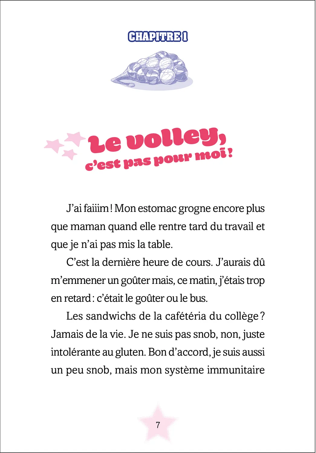 Frigobloc Passion Volley Nouvelle vie tome 1 roman 8-12 ans