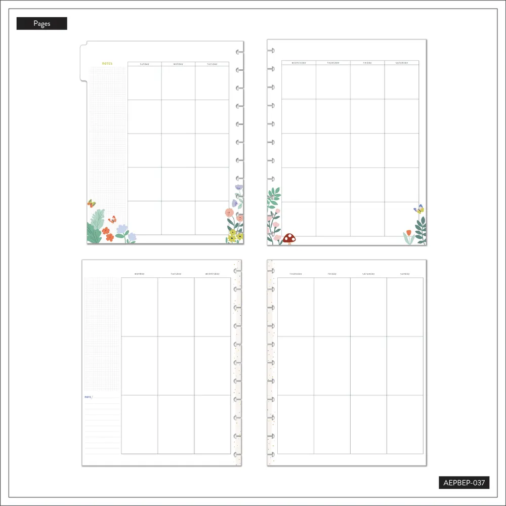 Happy Planner Squad Goals Big recharge agenda vertical 4 mois