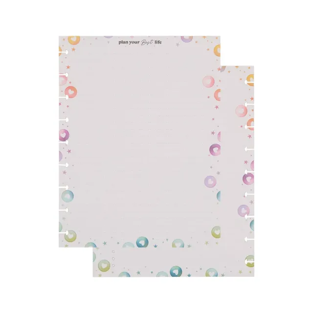 Happy Planner 10 Years recharge checklist Classic 40 feuilles ligné