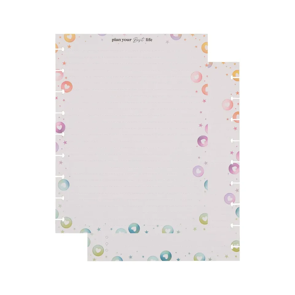 Happy Planner 10 Years recharge checklist Classic 40 feuilles ligné