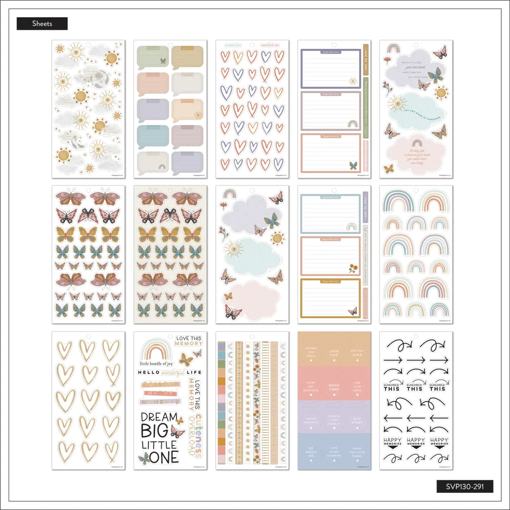 Happy Planner Beloved Butterflies Big stickers 616 naissance