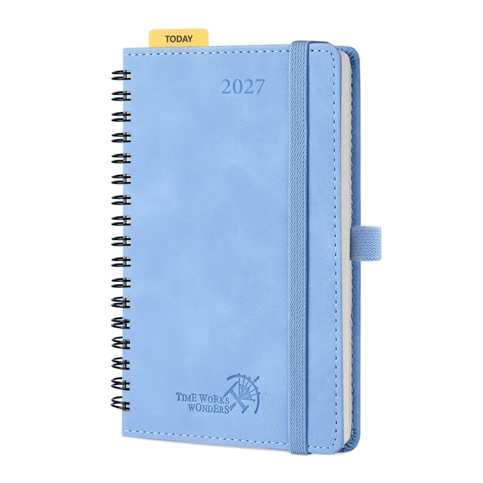 Poprun WENLA6-27 agenda semainier 2027 A6 souple + notes