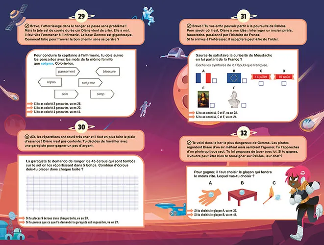 Les Incollables héros CE1-CE2 cahier de vacances 7-8 ans