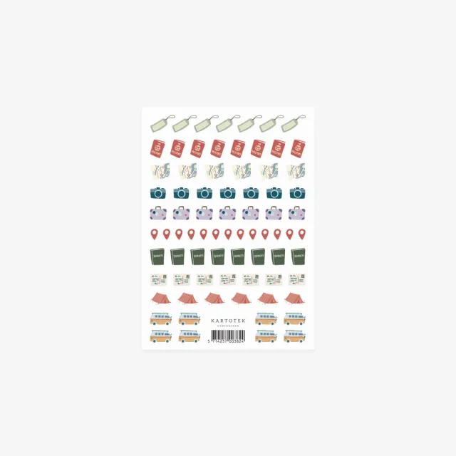 Kartotek Mini Travel Icons stickers voyage pour agenda