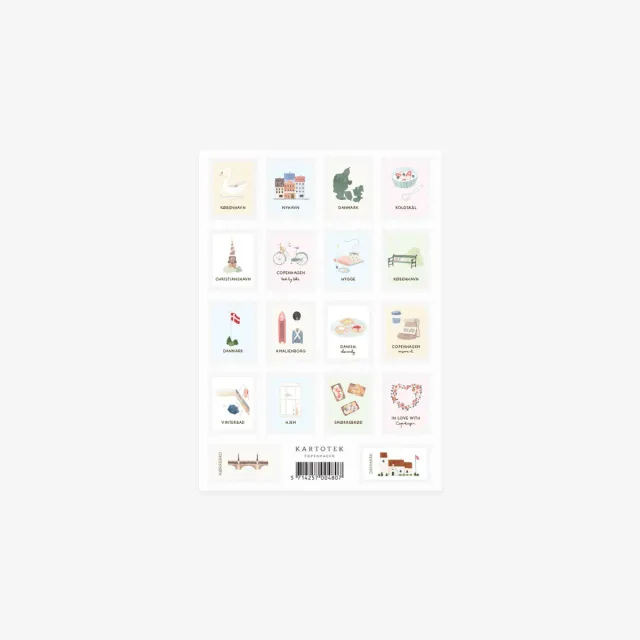Kartotek Danish Stamps autocollants timbres