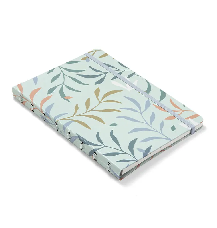 Filofax Botanical Notebook A5 carnet bleu rechargeable